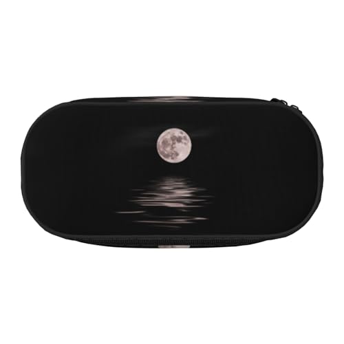 CHANGLEI Night Scenery Federmäppchen mit doppeltem Reißverschluss und 4 Stiftfächern, Netztasche, bedruckt, leicht, strapazierfähiges Polyester, Federmäppchen für Schule, Büro oder Make-up-Organizer von CHANGLEI