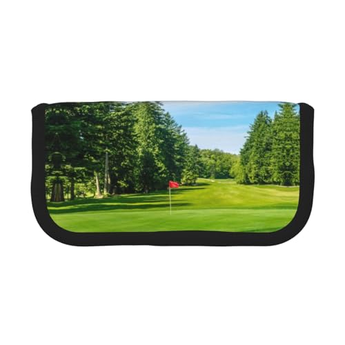 CHANGLEI Robustes Federmäppchen aus Segeltuch mit durchgehendem Design, Doppelreißverschluss, schwarzer Rand, kontrastierendes Design, Mehrzweck-Organizer von CHANGLEI