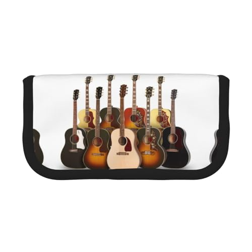 CHANGLEI Robustes Federmäppchen aus Segeltuch mit durchgehendem Design, doppelter Reißverschluss, schwarzer Rand, kontrastierendes Design, Mehrzweck-Organizer von CHANGLEI