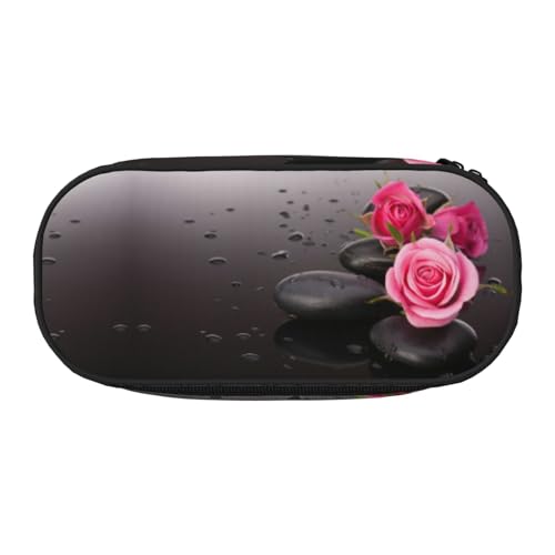 CHANGLEI Spa Federmäppchen mit doppeltem Reißverschluss und 4 Stiftfächern, Netztasche, bedruckt, leicht, strapazierfähiges Polyester, Federmäppchen für Schule, Büro oder Make-up-Organizer von CHANGLEI