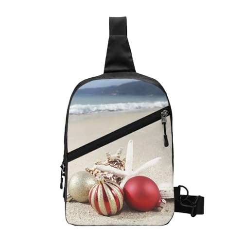 Faltbare Brusttasche, wasserabweisend, leicht, für Reisen, Wandern, den täglichen Gebrauch, verstellbarer Riemen, zwei Reißverschlusstaschen von CHANGLEI