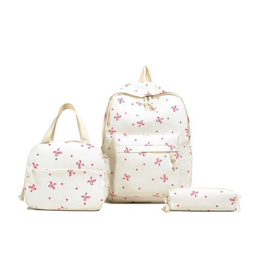 CHANGYUE Coquette Schleifen Rucksack Teenager Mädchen Schulrucksack mit Lunchbox Federmäppchen Ästhetischer Tagesrucksack Coquette Rucksack Tagesrucksack Schulranzen for Mädchen Frauen Reisen CHANGYUE Coquette Schleifen Rucksack Teenager Mädchen Schulrucksack mit Lunchbox Federmäppchen Ästhetischer Tagesrucksack Coquette Rucksack Tagesrucksack Schulranzen for Mädchen Frauen Reisen von CHANGYUE
