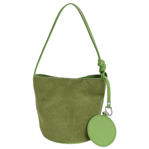 CHANGYUE Eimer -Geldbörsen mit Griff mit großer Kapazität Satchel Satchel for Frauen (rot) von CHANGYUE