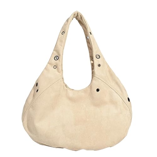 CHANGYUE Frauen Faux Wildleder Handtasche Hohlkiete große Kapazität for den täglichen Gebrauch (Khaki) von CHANGYUE