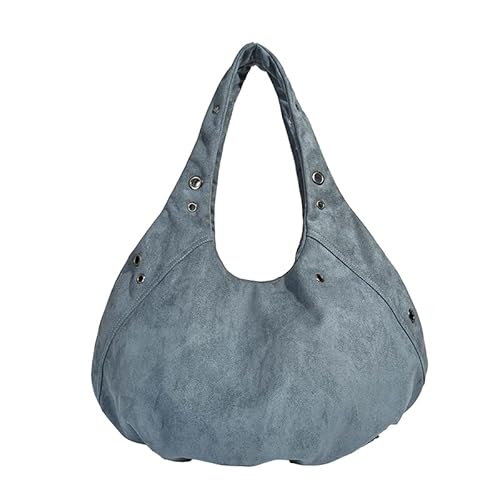 CHANGYUE Frauen Faux Wildleder Handtasche Hohlkiete große Kapazität for den täglichen Gebrauch (blau) von CHANGYUE
