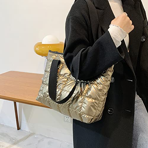 CHANGYUE Frauen Nylon -Stoffumhängetaschen Frauen lässig Tasche Handtaschen gesteppte Einkaufstaschen for Girl Women Street von CHANGYUE