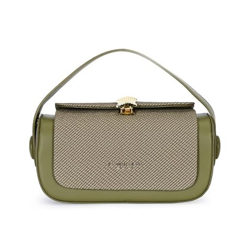 CHANGYUE Frauen Vintage Box Bag Pu Leder Quadrat Handtasche Retro Arbeit Crossbody Tasche (grün) von CHANGYUE