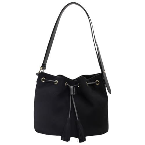 CHANGYUE Frauen Wildleder Eimerbeutel ein verstellbarer Gurtbeutel Solid Color Retro Handtasche Tasche for Arbeitsreisen von CHANGYUE
