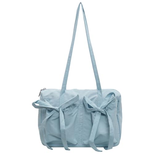 CHANGYUE Frauen einfache Kordelkordeltasche mit Canvas Große Tasche Handtasche Reißtasche Weibliche Dating -Tasche große Kapazität fester Unterarmbeutel von CHANGYUE