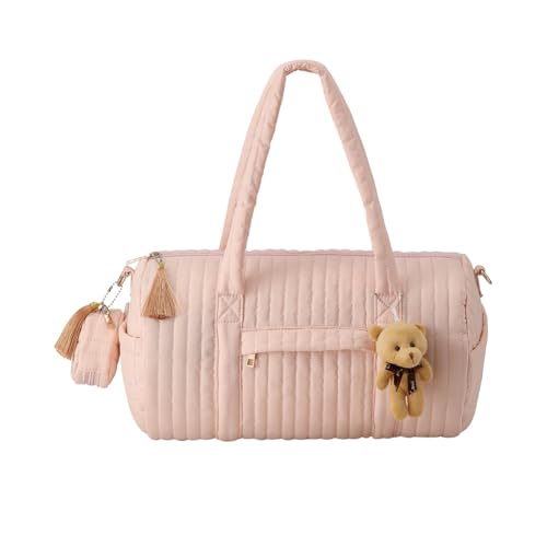 CHANGYUE Gesteppte Reisetasche mit Top -Griff -Einkaufstasche Trendy Umhängetasche for Frauen (blau) von CHANGYUE