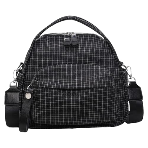 CHANGYUE Große Crossbody -Tasche einfache Umhängetasche Pendlertasche for Frauenreisen (schwarz) von CHANGYUE