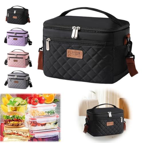 CHANGYUE Isolierte Lunchbox -Leckdosenkühler -Lunchbeutel for Männer und Frauen im Büro (grau) von CHANGYUE