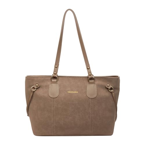CHANGYUE PU -Einkaufstasche Leichtes Käufer Handtasche Achselhöhle for Arbeitsreisen (Khaki) von CHANGYUE