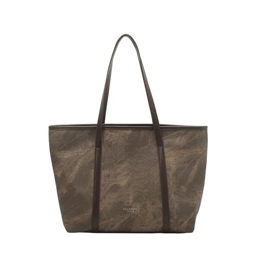 CHANGYUE PU Leder Retro Umhängetasche Vintage Tasche Freizeitposition Handtasche (Kaffee) von CHANGYUE