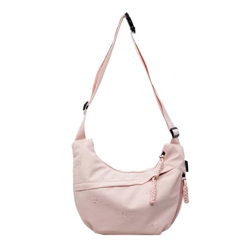 CHANGYUE Umhängetasche for Frauen Nylonknödelbeutel mit Reißverschluss zum täglichen Gebrauch (blau) von CHANGYUE