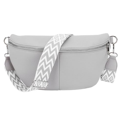 CHANGYUE -Umhängetasche for Frauen Verstellbarer Weitgurt Fanny Pack PU Leder Solid Chest Bag Trendy Hüfttasche for Arbeitsreisen von CHANGYUE