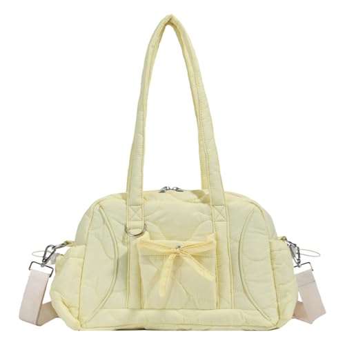 CHANGYUE Umhängetasche for Frauen mit Reißverschluss for Arbeitsschule und Tag (gelb) von CHANGYUE