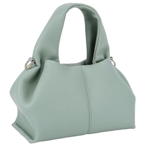 CHANGYUE Weiche Cloud-Tasche, einfarbig, Knödel-Clutch-Geldbörse mit abnehmbarem Riemen, modische Handtasche aus PU-Leder mit Griff oben for Damen von CHANGYUE