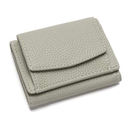 CHAOFANXI Kleine Geldbörse Damen mit Münzfach PU Leder Geldbeutel Damen Mini Portemonnaie mit Mehreren Kartenfächer für Frauen Mädchen（Grün） von CHAOFANXI