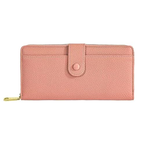 CHAOFANXI Kleine Geldbörsen für Damen, Kartenhalter, Damengeldbörse, Bifold Leather Card Wallet Organizer, RFID-blockierende Geldbörse für Frauen mit Reißverschluss, Münzfach mit mehreren von CHAOFANXI