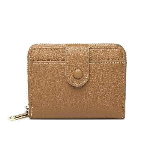 CHAOFANXI Kleine Geldbörsen für Damen, Kartenhalter, Damengeldbörse, Bifold Leather Card Wallet Organizer, RFID-blockierende Geldbörse für Frauen mit Reißverschluss, Münzfach mit mehreren von CHAOFANXI
