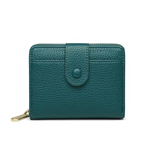 CHAOFANXI Kleine Geldbörsen für Damen, Kartenhalter, Damengeldbörse, Bifold Leather Card Wallet Organizer, RFID-blockierende Geldbörse für Frauen mit Reißverschluss, Münzfach mit mehreren von CHAOFANXI