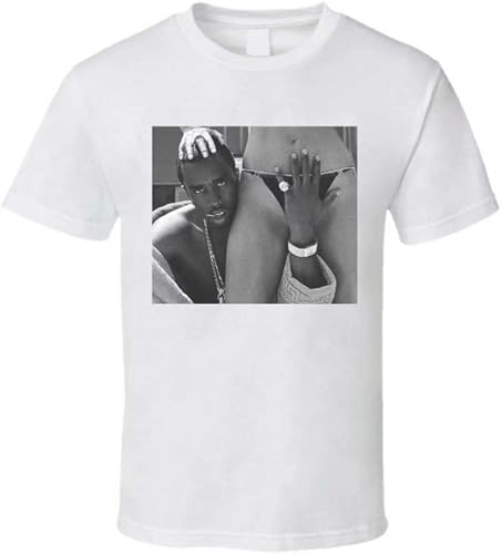 CHAOOFANG Sean John Combs P. Diddy Bikini Girl Cover Hand Men T- 894 Whites von CHAOOFANG