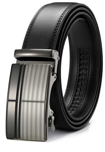 CHAOREN Automatik Ledergürtel für Herren Business Anzug, 35mm Gürtel Ohne Löcher, Größe Angepasst von CHAOREN