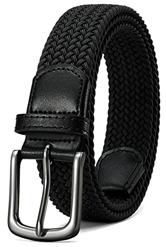 CHAOREN Elastischer Gürtel Herren, Stretch Gürtel Herren Schwarz 35mm für Lässige Hose, Robuste Bauweise und Gut Bewegen Kann von CHAOREN