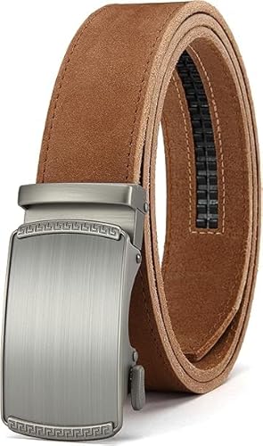 CHAOREN Gürtel Herren - Automatik Ledergürtel ohne Löcher für Herren Business Anzug - Größe Angepasst (Breit 35mm) von CHAOREN