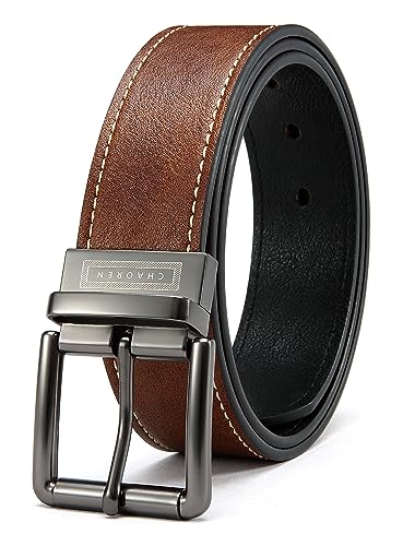 CHAOREN Ledergürtel Herren, Wendegürtel Gürtel Herren Leder 38mm für Business Anzug and Jeans, Ein Belt Men wendbar zwei Farben von CHAOREN