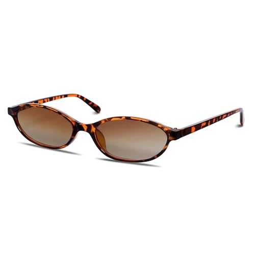 CHAOSELF Retro Ovale Sonnenbrille für Damen Trendige Leichte Schmale Schicke Cat-Eye 90er Kleine Vintage Brille UV400 Schutz CHAOSELF Retro Ovale Sonnenbrille für Damen Trendige Leichte Schmale Schicke Cat-Eye 90er Kleine Vintage Brille UV400 Schutz von CHAOSELF