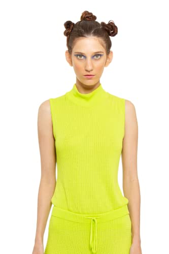 CHAOUICHE Damen Stickbluse, Grün, M von CHAOUICHE