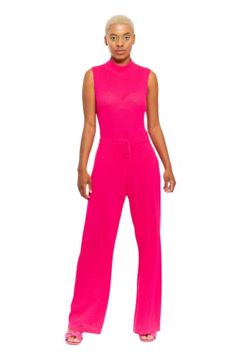 CHAOUICHE Damen Stickbluse, Rosa, XL von CHAOUICHE