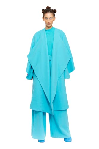 CHAOUICHE Damen Western Mantel, Blau, XL von CHAOUICHE