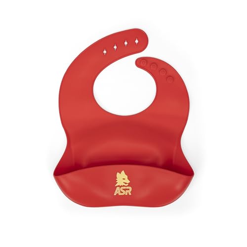 CHAPS Merchandising GmbH Unisex Baby asr-slä-23 Lätzchen, rot, One Size von AS Roma