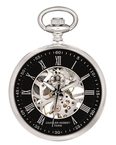 CHARLES-HUBERT PARIS DWA019 Classic Collection Analog Display Mechanical Hand Wind Pocket Watch von CHARLES-HUBERT PARIS