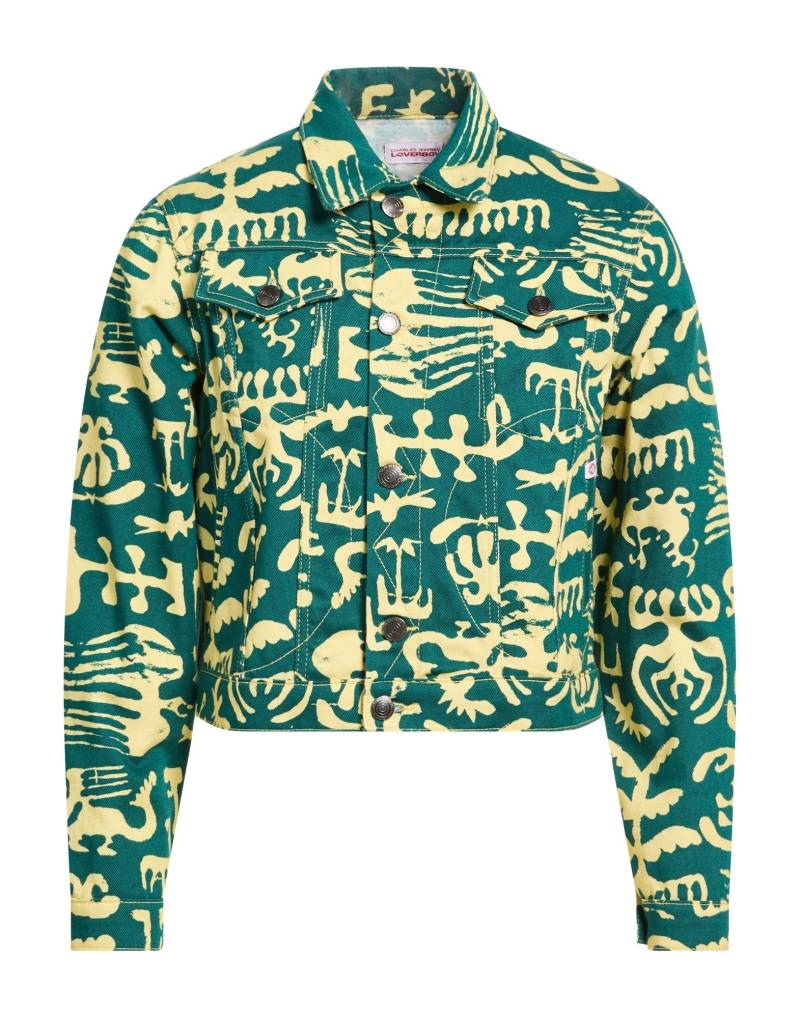 CHARLES JEFFREY LOVERBOY Jeansjacke/-mantel Herren Smaragdgrün von CHARLES JEFFREY LOVERBOY