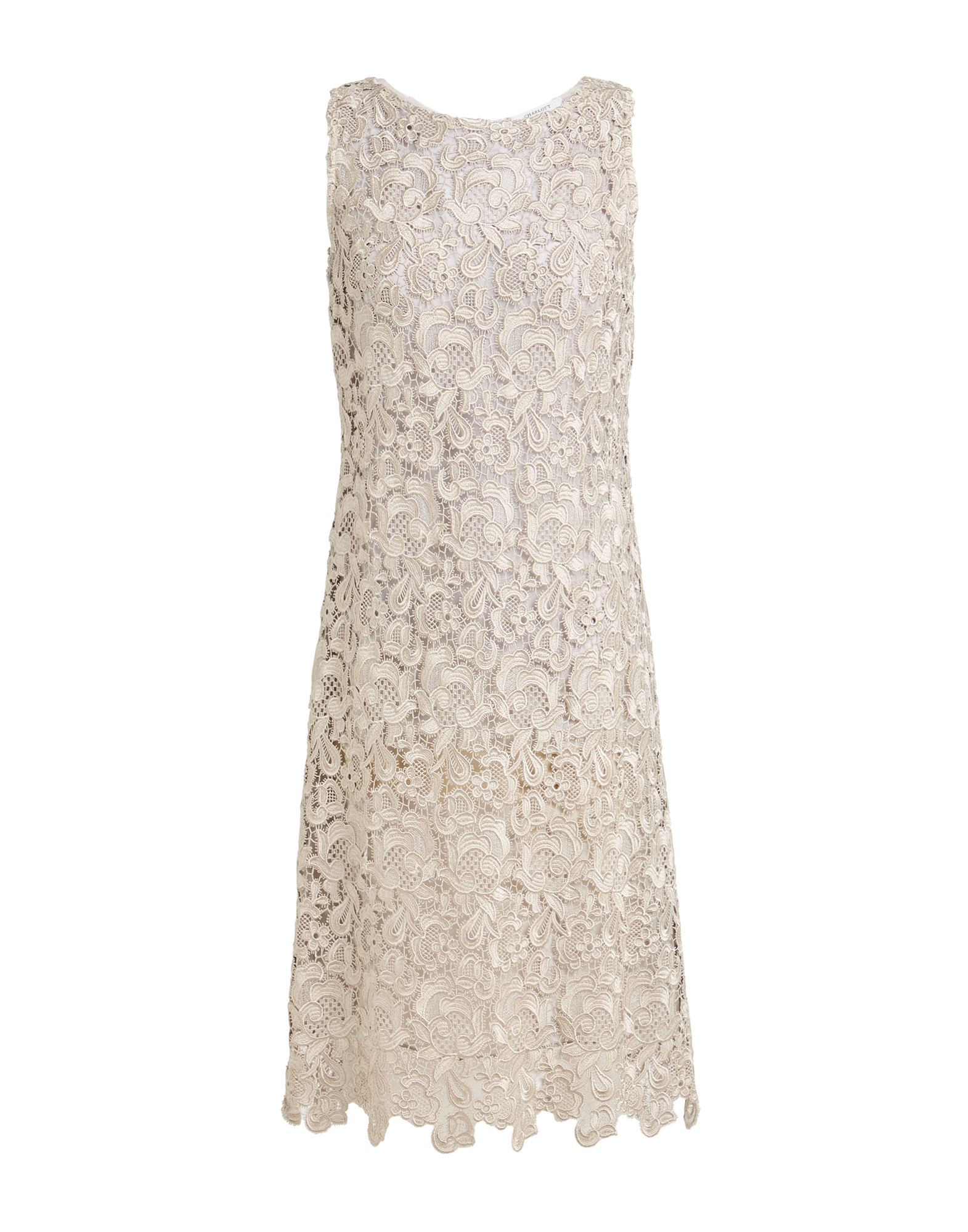 CHARLOTT Midi-kleid Damen Hellgrau CHARLOTT Midi-kleid Damen Hellgrau von CHARLOTT