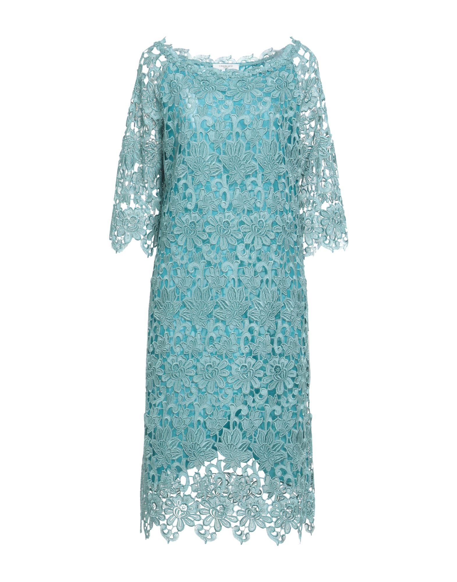 CHARLOTT Midi-kleid Damen Tūrkis CHARLOTT Midi-kleid Damen Tūrkis von CHARLOTT