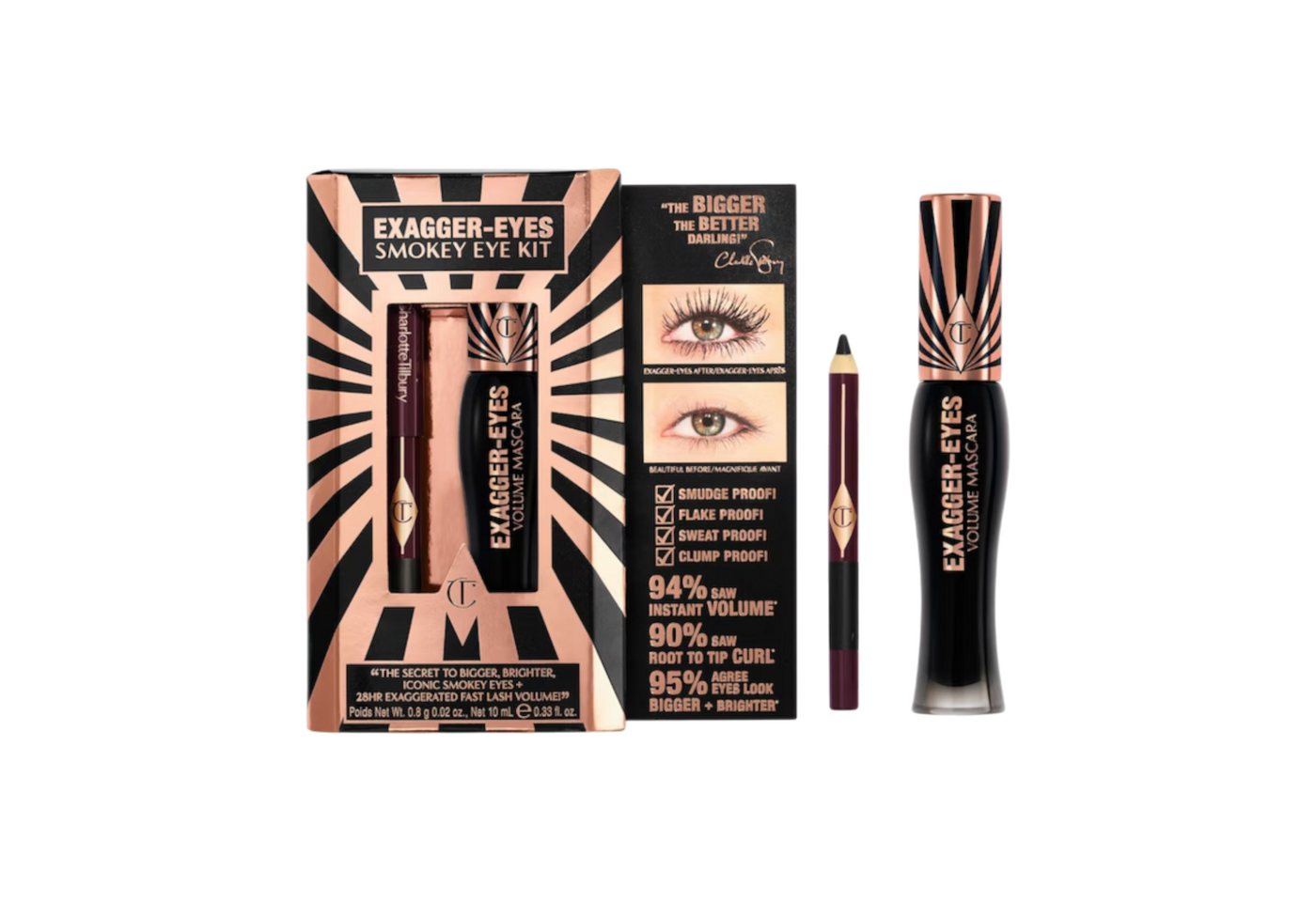 CHARLOTTE TILBURY Augen-Make-Up-Set EXAGGER-EYES Smokey Eye Kit, 2-tlg. von CHARLOTTE TILBURY