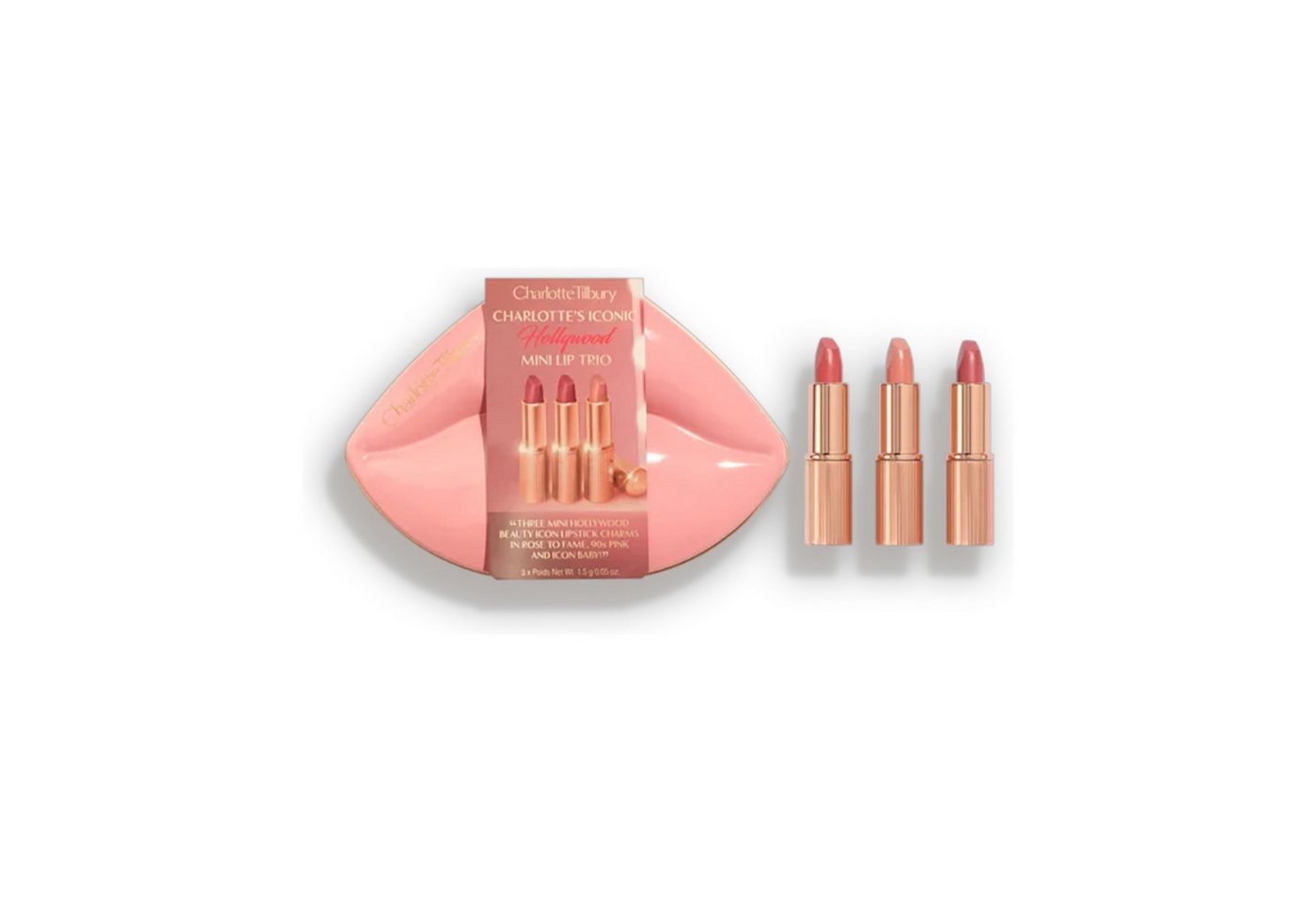 CHARLOTTE TILBURY Lippenstift-Set HOLLYWOOD ICONIC MINI LIP TRIO, 3-tlg. von CHARLOTTE TILBURY