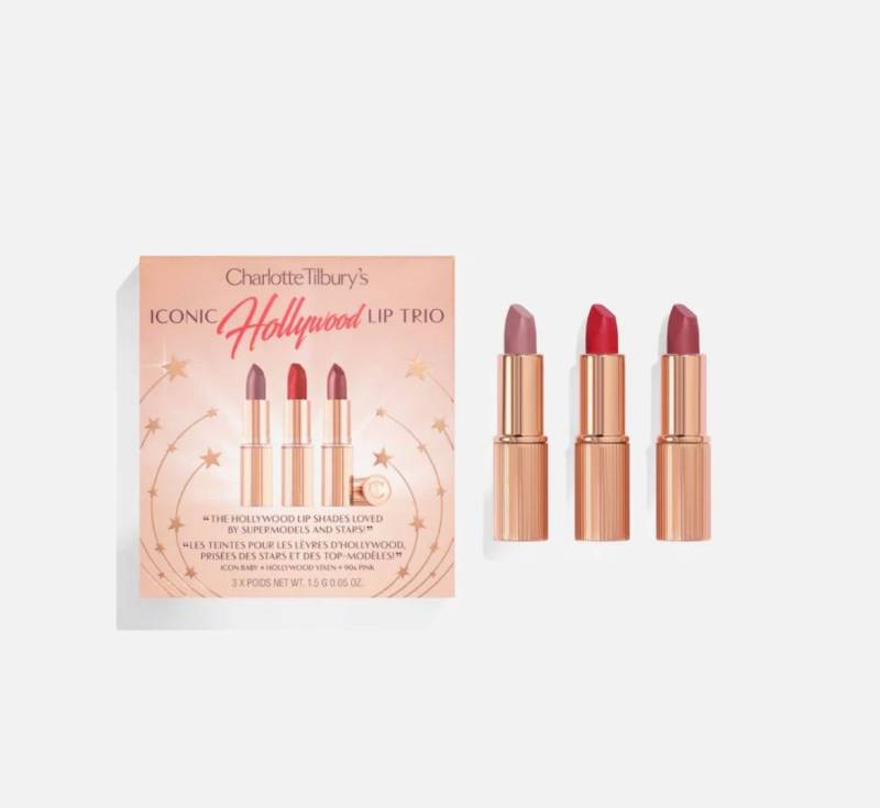 CHARLOTTE TILBURY Schmink-Set Iconic Hollywood Lip Trio, 3-tlg., 3-teilig, betonend von CHARLOTTE TILBURY