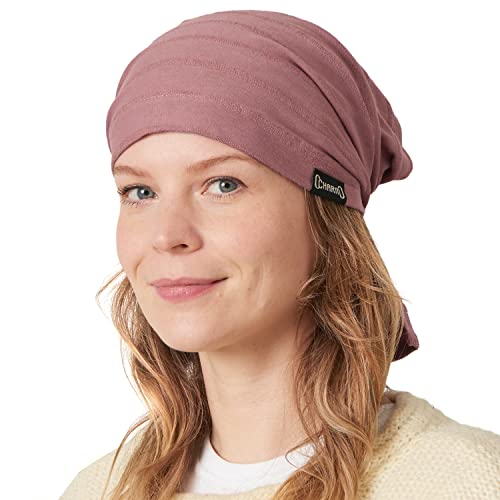 CHARM Baumwoll Kopftuch Turban Bandana - Damen Kappe Tuch Chemo Herren Piraten Rosa von CHARM