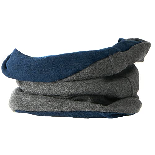 CHARM Bio-Baumwolle Multifunktionstuch Stirnband - Beanie Loop Schal Halstuch Dunkelblau & Dunkelgrau CHARM Bio-Baumwolle Multifunktionstuch Stirnband - Beanie Loop Schal Halstuch Dunkelblau & Dunkelgrau von CHARM