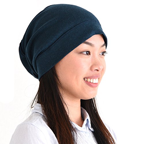 CHARM Bio Baumwolle Slouch Beanie Slouchd Baggy Hut Für Männer & Frauen Hipster Mode Kopfbedeckungen Marine von CHARM