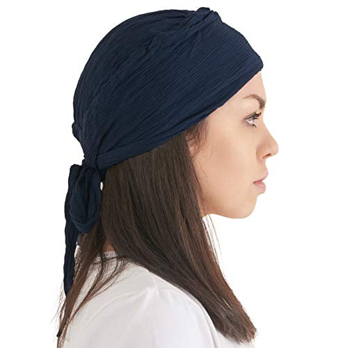 CHARM Raffen Turban Bandana Mütze Kopf Schal Alle Jahnreszeit Boho Schick Pirat Marine von CHARM