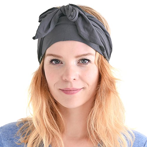 Stirnband Herren Bandana Kopftuch, Haarband Damen Wickeln Lange Dekorative Bänder, Schweißbänder Japanische Mode, Zubehör Für Pirat Ninja Dunkelgrau von CHARM