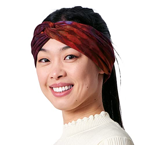 CHARM Damen Boho Tie Dye Haarband – Fashion Turban Headwrap Hippie Yoga Haarband Twist Knot Festival Haarband H von CHARM