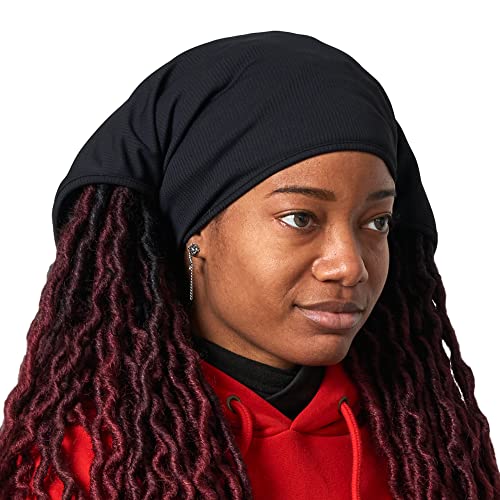 CHARM Pirat Bandana Herren Damen Kopftuch - Sommer Kopfbedeckung Piraten Sport Durag Mit Nackenschutz Made In Japan Schwarz von CHARM